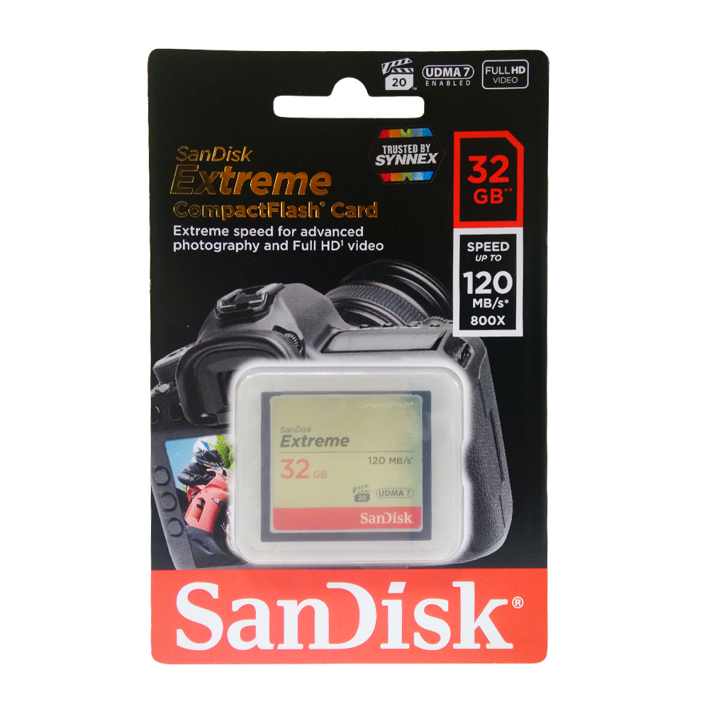 SANDISK Extreme Compact Flash 32GB 120MB/800x